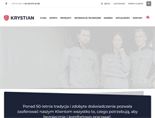 Tablet Screenshot of krystian.com.pl